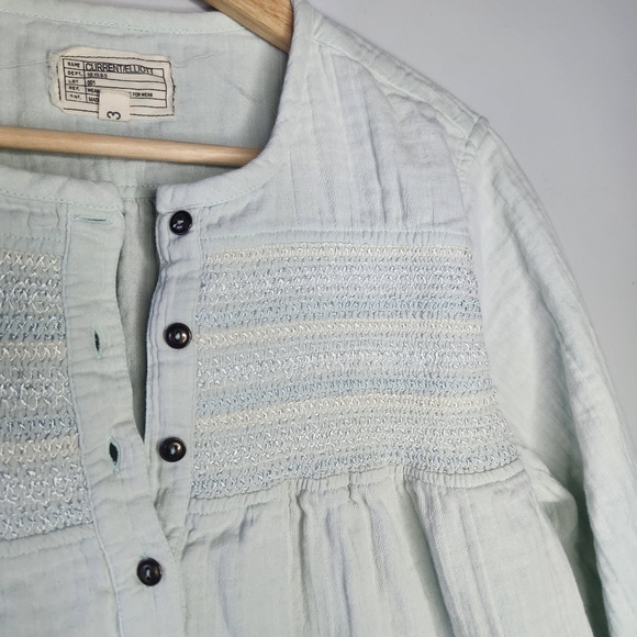 Current Elliott The Retreat Cotton Henley Top size 3 - Picture 5 of 9